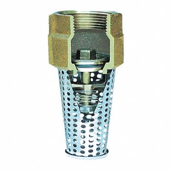SIMMONS Foot Valve 2 Size NPT 3-1/2 L 3-1/2 W, 482A26