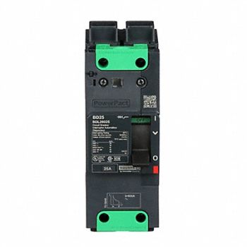 SQUARE D Circuit Breaker 25A 2P 525VAC BDL, 482D04