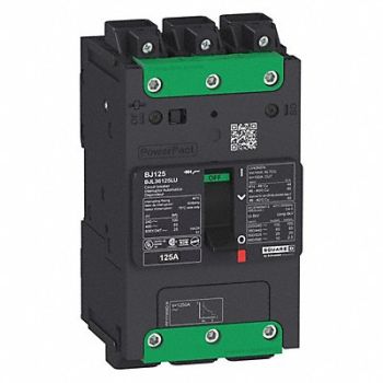 SQUARE D Circuit Breaker 125A 3P 525VAC BDL, 482D59