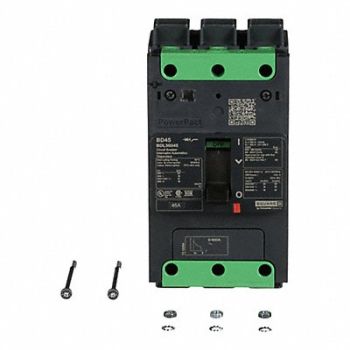 SQUARE D Circuit Breaker 45A 3P 525VAC BDL, 482D42