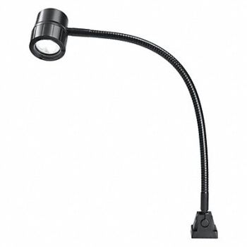 WALDMANN Task Light Gooseneck 6 W Black, 482P50
