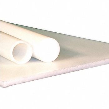 GRAINGER APPROVED PlasticRod Nylon 6 2 Dia 5ftL Off-White, 482U71
