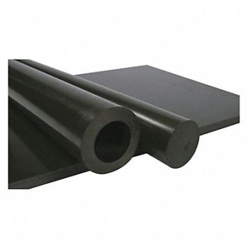 GRAINGER APPROVED PlasticRod UHMWPE 2 1/4 Dia 10ftL Black, 482V60