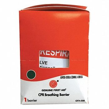 GRAINGER APPROVED CPR Faceshield Universal Bag Clear, 482X43