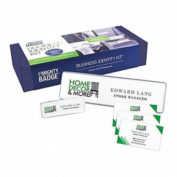 MIGHTY BADGE Badge Wall Kit Blank Legend PK4, 482X83