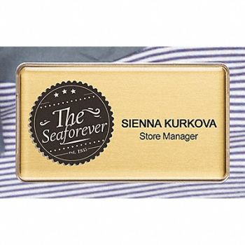 MIGHTY BADGE Badge Laser Blank Legend PK10, 482X93