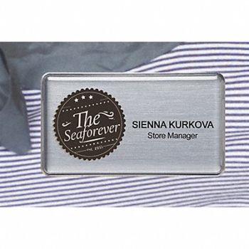 MIGHTY BADGE Badge Laser Blank Legend PK10, 482X95