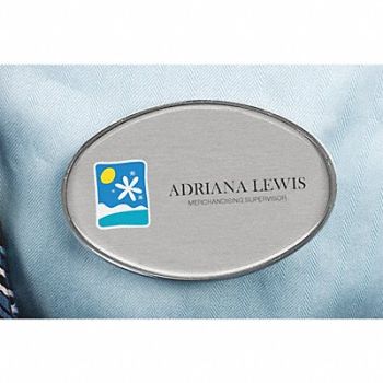 MIGHTY BADGE Badge Oval Blank Legend PK10, 482X99