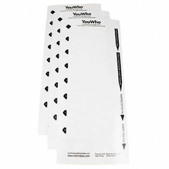 MIGHTY BADGE Insert Inkjet Blank Legend PK3, 482Y14