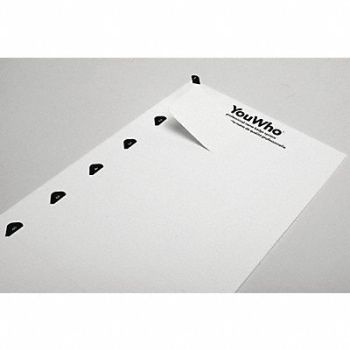 MIGHTY BADGE Insert Insert Blank Legend PK3, 482Y15