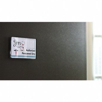 MIGHTY BADGE Insert 3 x 5 Inserts Blank Legend PK5, 482Y45