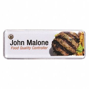 MIGHTY BADGE Badge Topaz Gemstone Blank Legend PK10, 482Y61