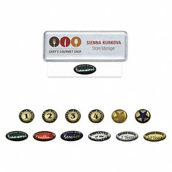 MIGHTY BADGE Badge Star Blank Legend PK10, 482Y99