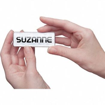 MIGHTY BADGE Badge Weave Patterned Blank Legend PK10, 482Z10