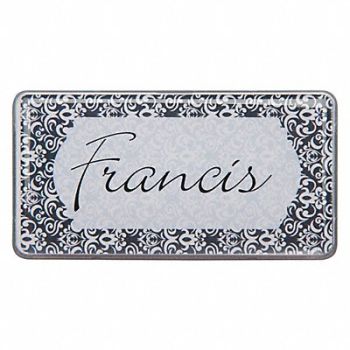 MIGHTY BADGE Badge Monochrome Blank Legend PK10, 482Z15