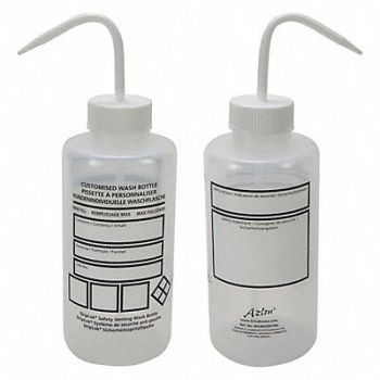 DYNALON Wash Bottle 88.9mm Dia Wide Mouth PK5, 483A19