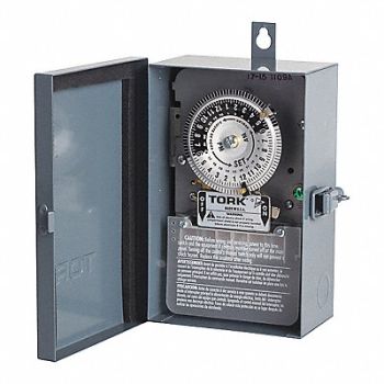 TORK Electromechanical Timer Switch 24 hr., 483A21