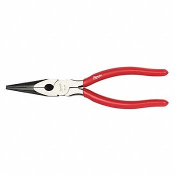 MILWAUKEE Long Nose Plier Jaw 2-1/2 L x 29/64 W, 483K29