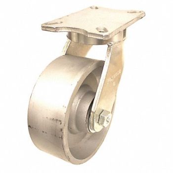 GRAINGER APPROVED Kingpinless Plate Caster Swivel 5400 lb., 483N22