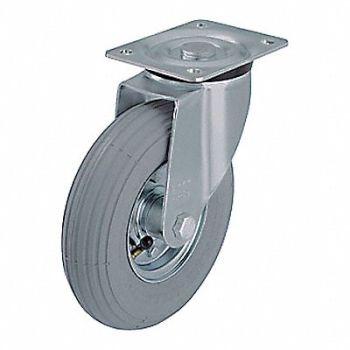 GRAINGER APPROVED Plate Cstr w/ Pneumatic Whls Swvl 220lb, 483N28