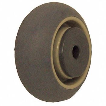 GRAINGER APPROVED Nonmark RBBR Tread Plastic Core Wheel, 483N33
