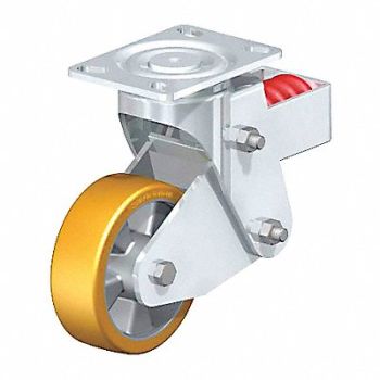 GRAINGER APPROVED Shock-Absorbing Plate Caster Swivel, 483N41