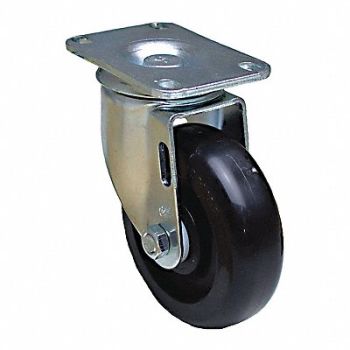 GRAINGER APPROVED NSF-Listed Plate Caster Swivel 300 lb., 489A65