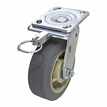 GRAINGER APPROVED Standard Plate Caster Swivel 500 lb., 490W01