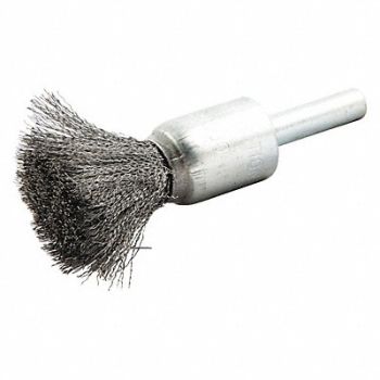 NORTON End Brush Crimped 1/2 Dia 25000 rpm, 483N76