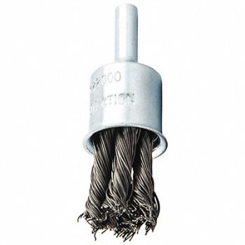 NORTON End Brush Twisted 3/4 Dia 22000 rpm, 483N86