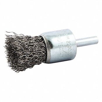 NORTON End Brush Crimped 1 Dia 22000 rpm, 483N87