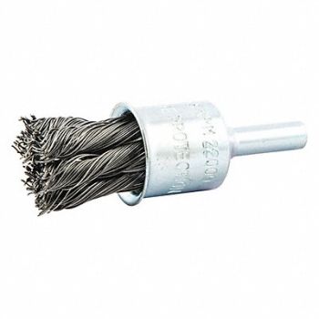 NORTON End Brush Twisted 3/4 Dia 22000 rpm, 483N89