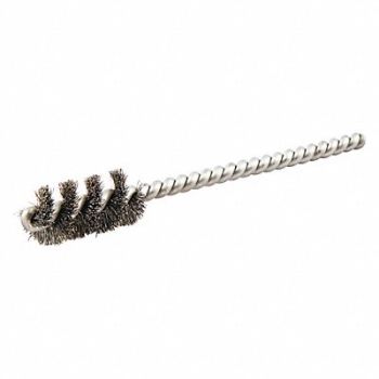 NORTON Single Spiral Tube Brush 1/2 Dia, 483N95