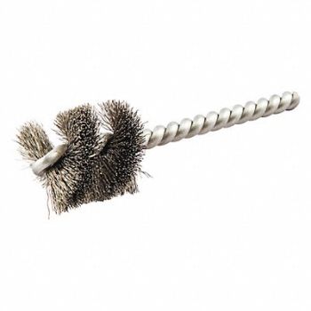 NORTON Single Spiral Tube Brush 1 Dia, 483P04