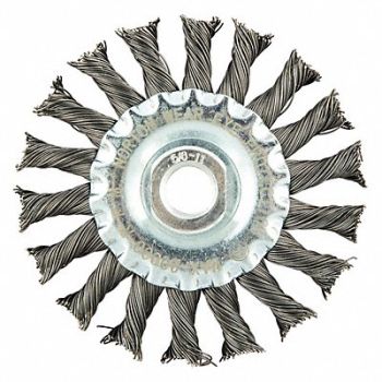 NORTON Wire Wheel Brush Twisted Carbon Steel, 483P40