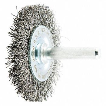 NORTON Wire Wheel Brush Crimped Carbon Steel, 483P51