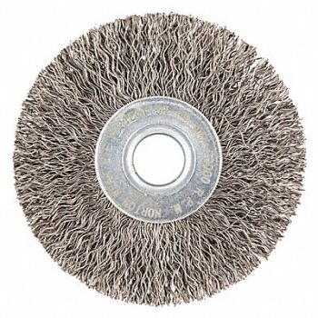 NORTON Wire Wheel Brush Crimped Carbon Steel, 483P52