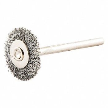 NORTON Wire Wheel Brush Crimped Brass, 483P53