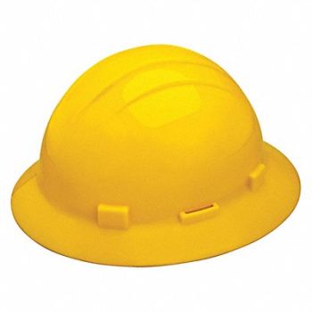 ERB SAFETY Hard Hat Type 1 Class E Pinlock Yellow, 483R20