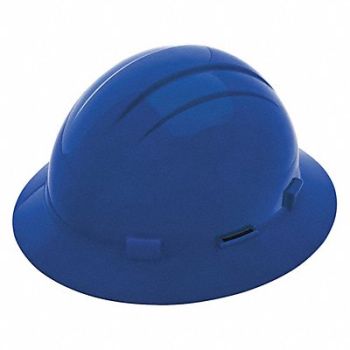 ERB SAFETY Hard Hat Type 1 Class E Ratchet Blue, 483R15
