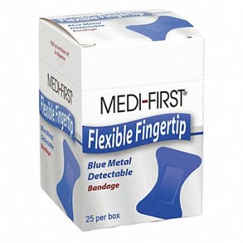 GRAINGER APPROVED Fingertip Bandages 3 L x 1-3/4 W PK25, 483T84