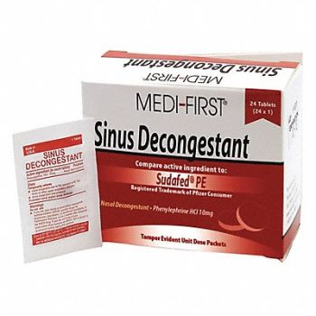 GRAINGER APPROVED Sinus and Allergy Tablet 5mg Size PK24, 483T94