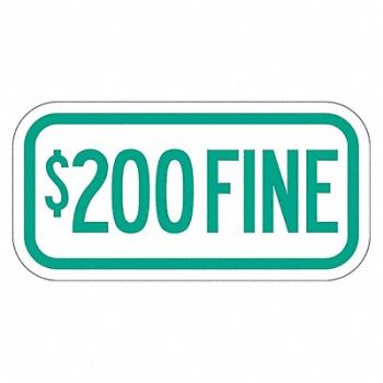 LYLE Fine Supplemental Parking Sign 6 x 12, 484L35