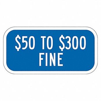 LYLE Fine Supplemental Parking Sign 6 x 12, 484L36