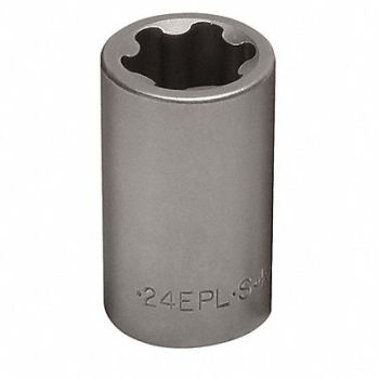 SK PROFESSIONAL TOOLS Socket Steel Chrome EP24, 484N69