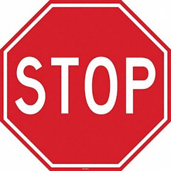 STRANCO INC Anti-Slip Floor Sign 24 inx24 in Vinyl, 484P28