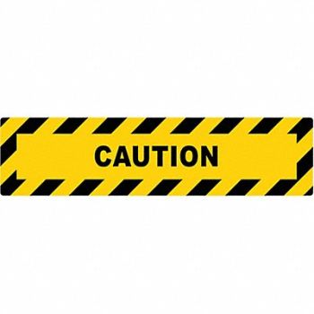 STRANCO INC Anti-Slip Floor Sign 6 in x 24 in Vinyl, 484P35