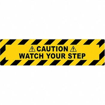 STRANCO INC Anti-Slip Floor Sign 6 inx24 in Vinyl, 484P36