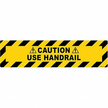 STRANCO INC Anti-Slip Floor Sign 6 inx24 in Vinyl, 484P37