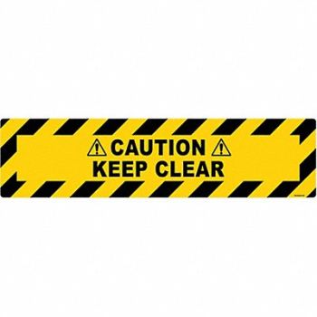STRANCO INC Anti-Slip Floor Sign 6 in x 24 in Vinyl, 484P38